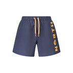 Blue Nylon Men's Swim Trunk
