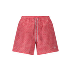 Rote Polyester Herren Badeshorts