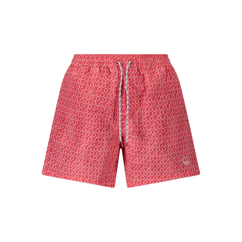 Rote Polyester Herren Badeshorts