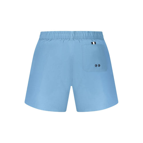 Light Blue Nylon Men's Swim Boxer