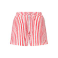 Rote Polyester Badeshorts für Herren