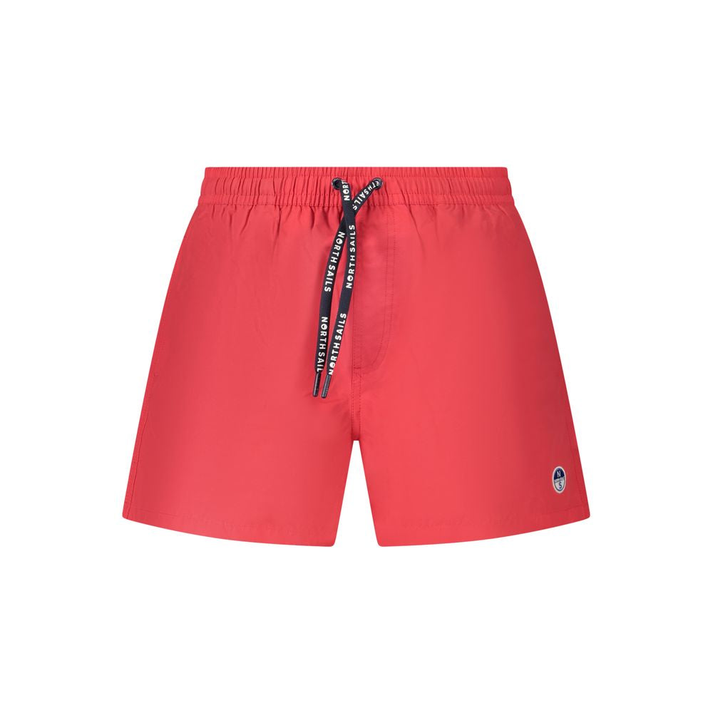 Rote Nylon-Badehose für Herren