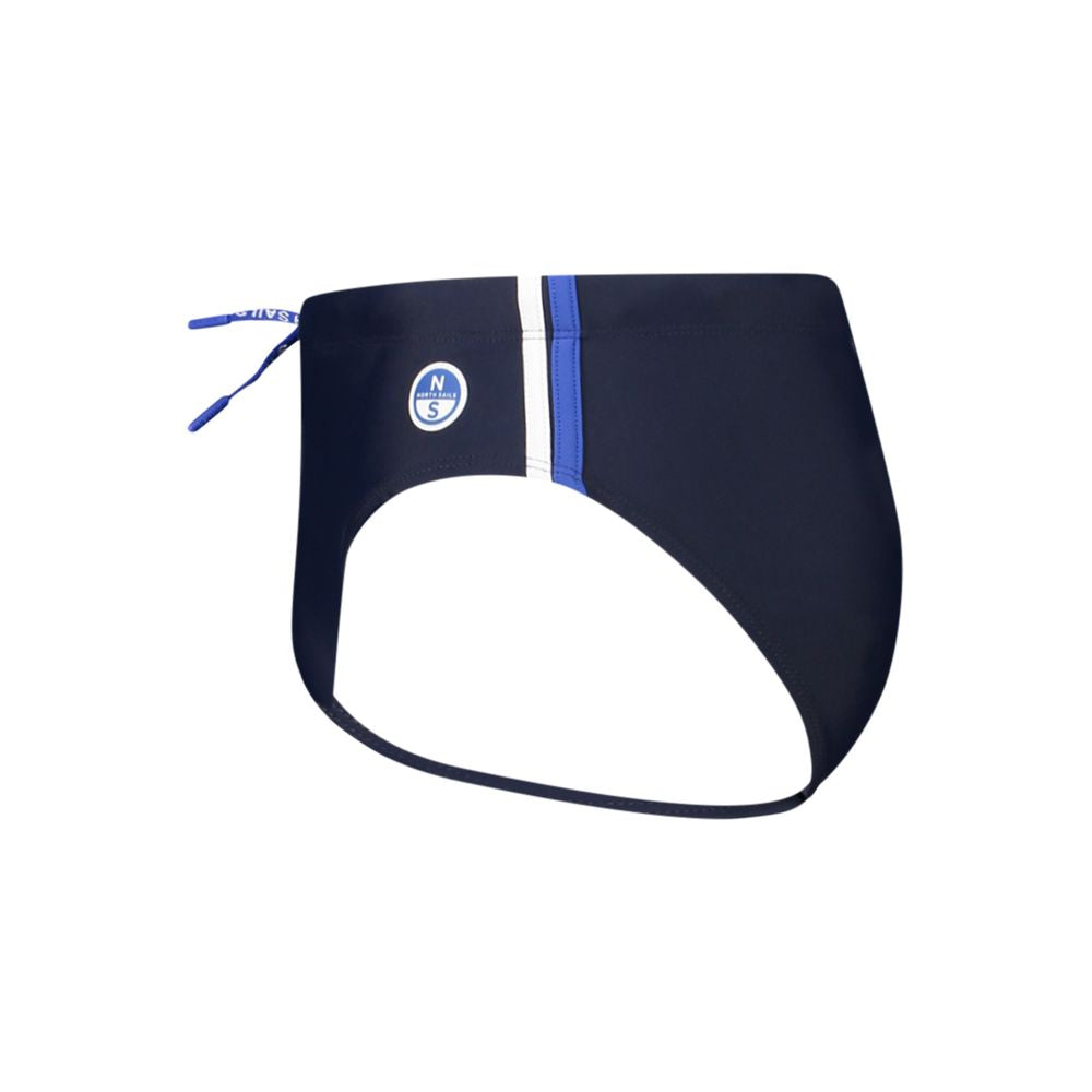 Blauer Polyamid Herren-Schwimm-Slip