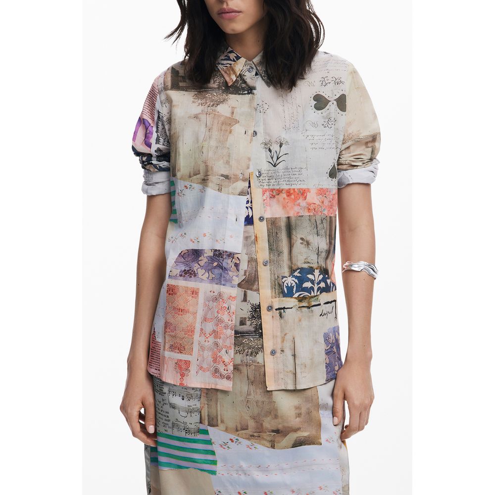 Beige Cotton Women's Shirt