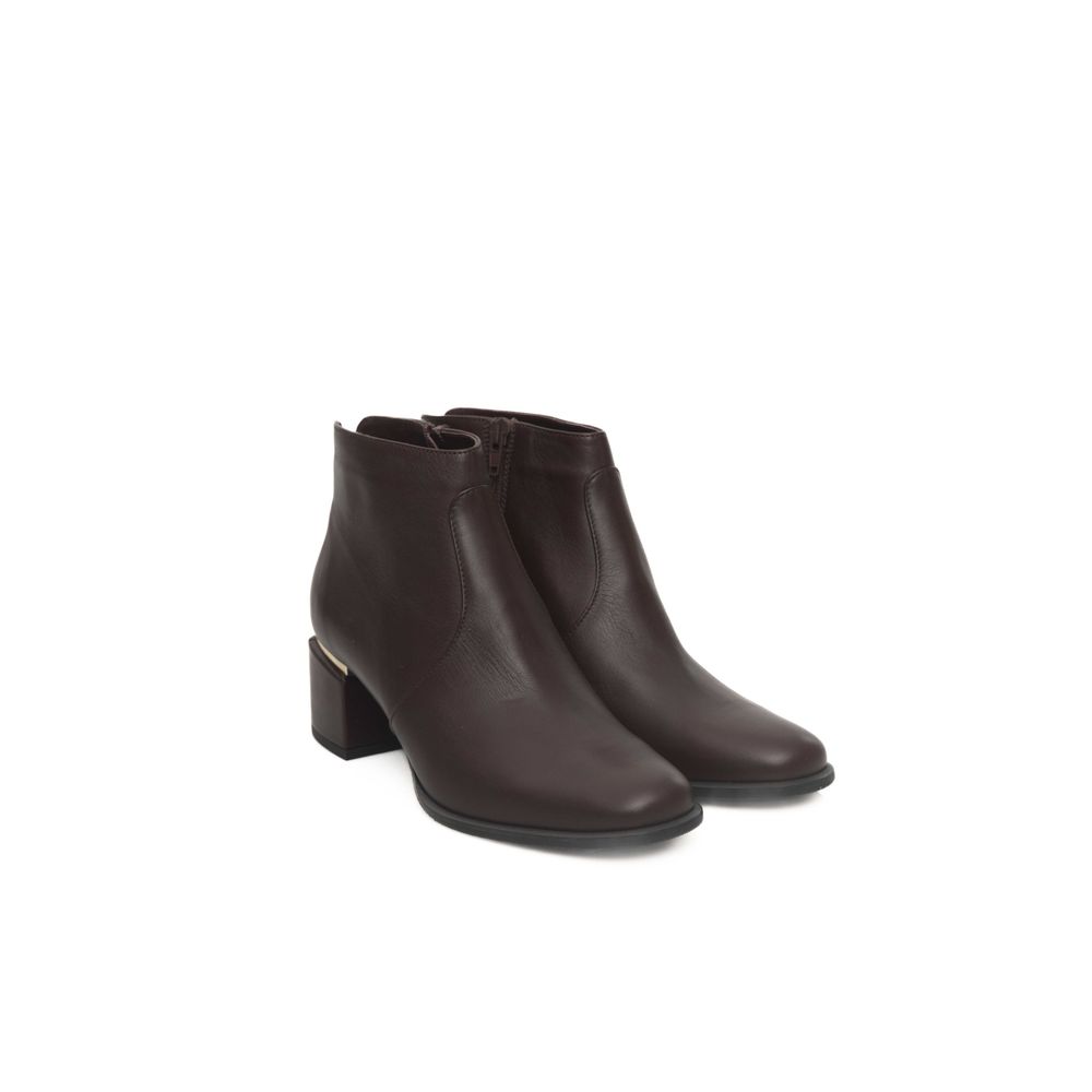 Burgundy Cowhide Women Boot