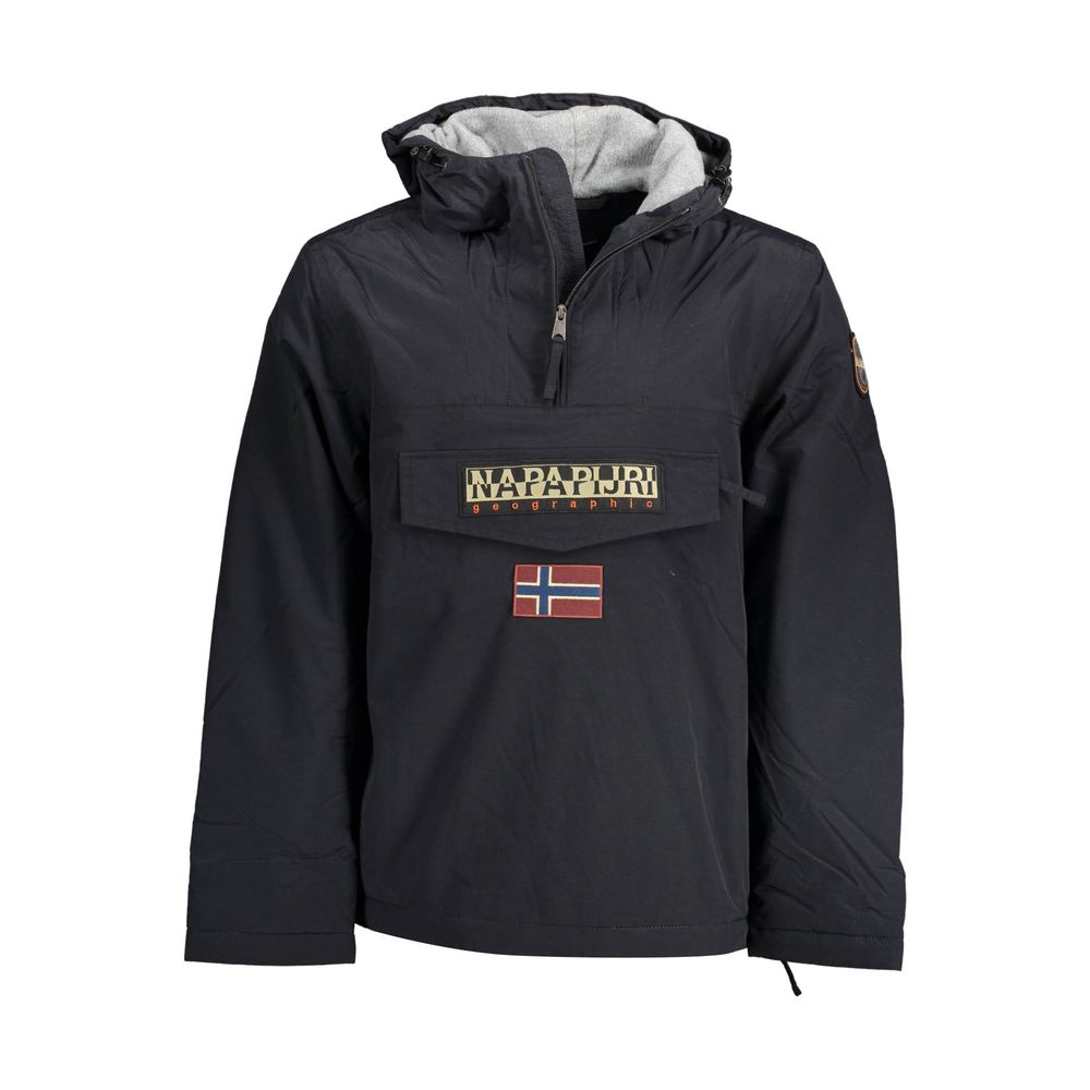 Herrenjacke aus schwarzem Polyamid