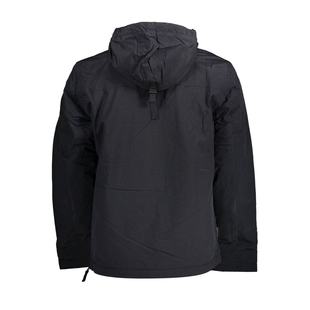 Herrenjacke aus schwarzem Polyamid
