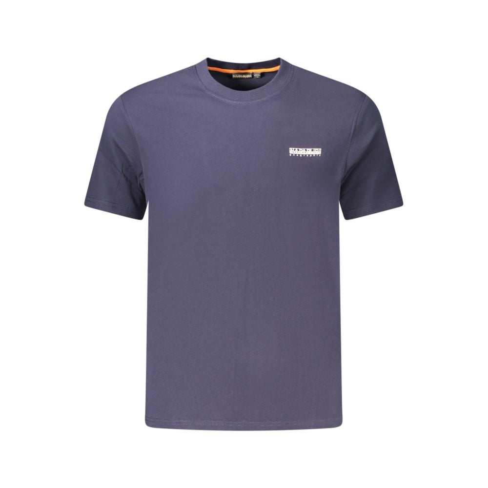 T-shirt da uomo in cotone blu