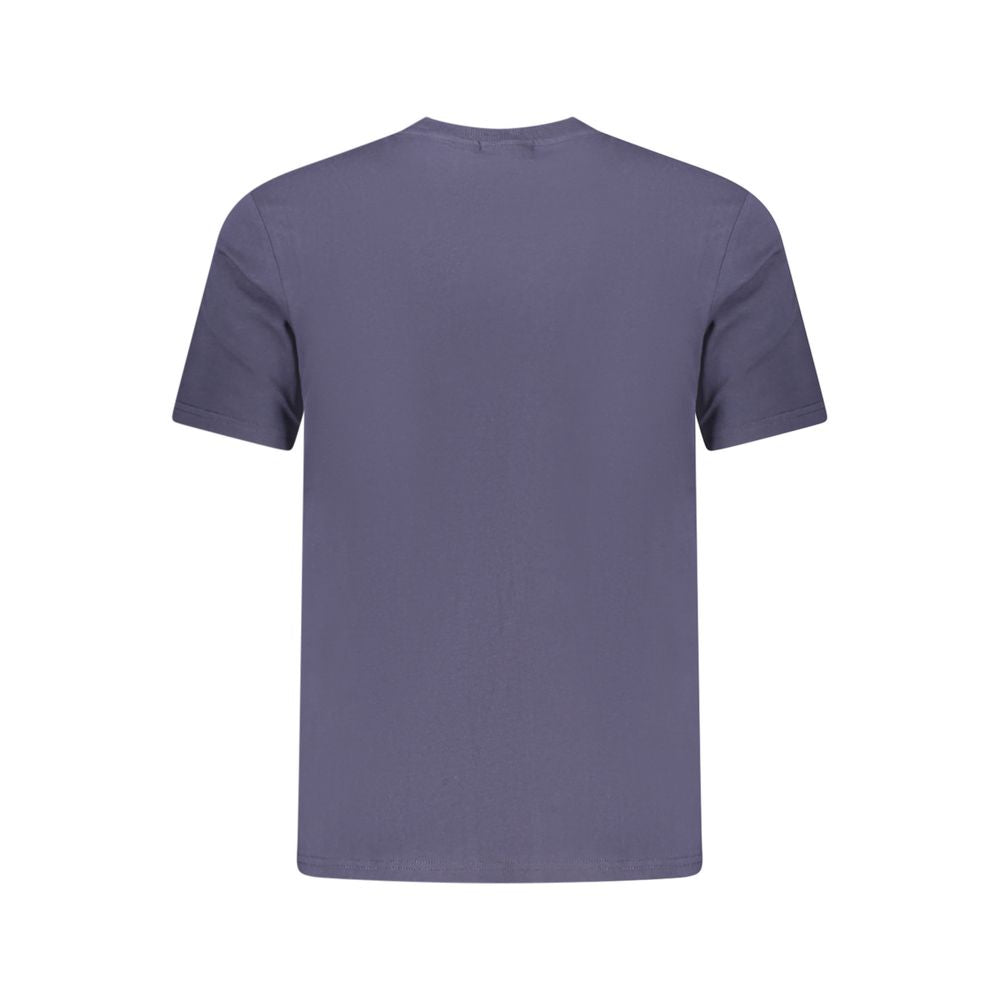 T-shirt da uomo in cotone blu