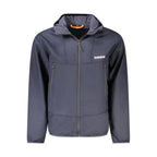 Blu Polyester Men's Jacket