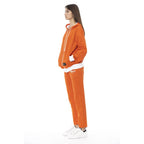 Orange Cotton Women Sweater