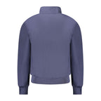 Blue Polyester Men's Bomber Jacket