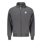 Black Polyester Men Jacket