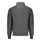 Black Polyester Men Jacket