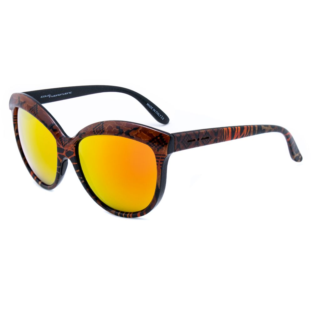 Orangefarbene Sonnenbrille aus Acetat
