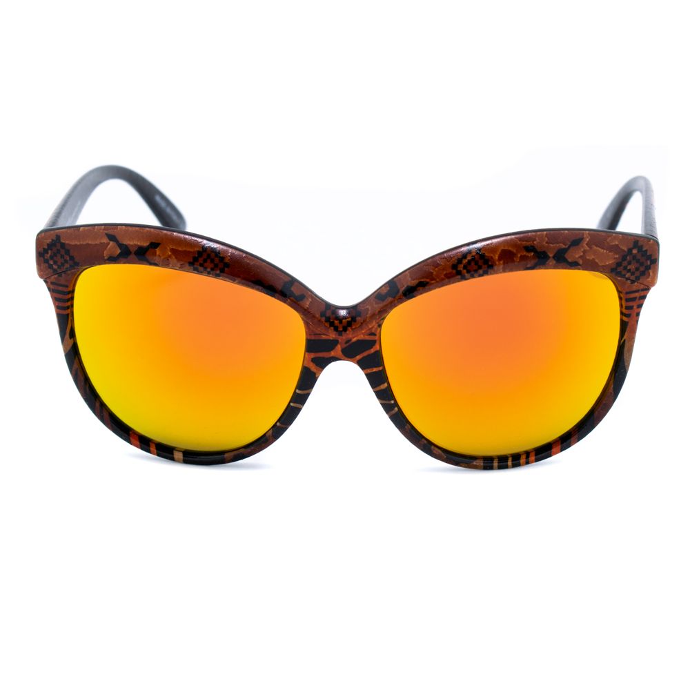 Orangefarbene Sonnenbrille aus Acetat