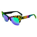 Mehrfarbige Azetat-Sonnenbrille