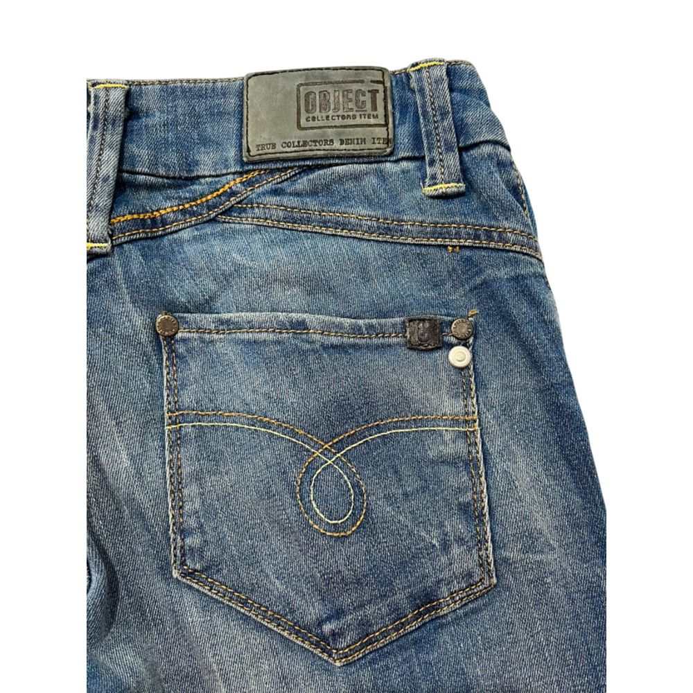 Blaue Baumwoll-Damenjeans