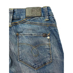 Blaue Baumwoll-Damenjeans