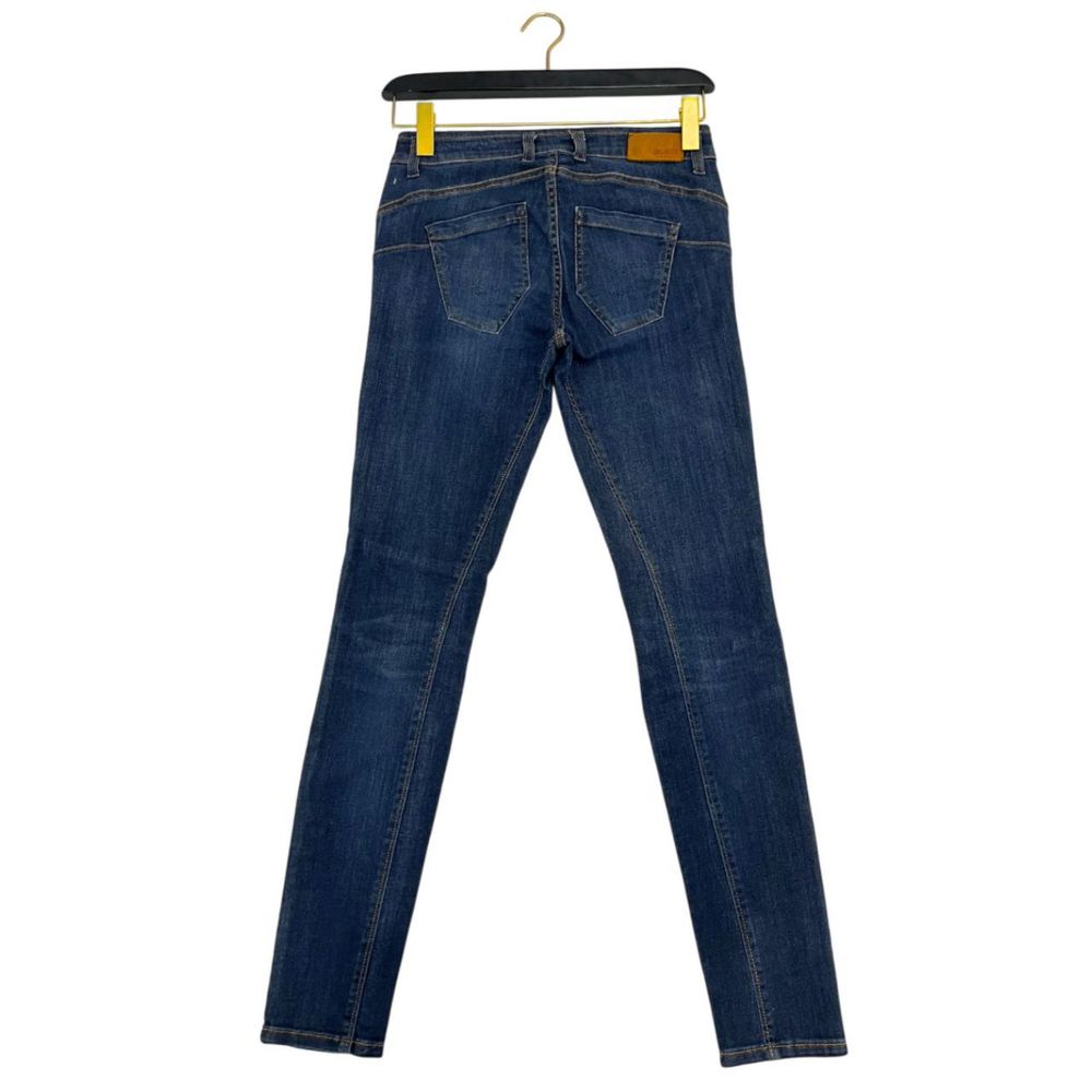 Blaue Damenjeans aus Baumwolle