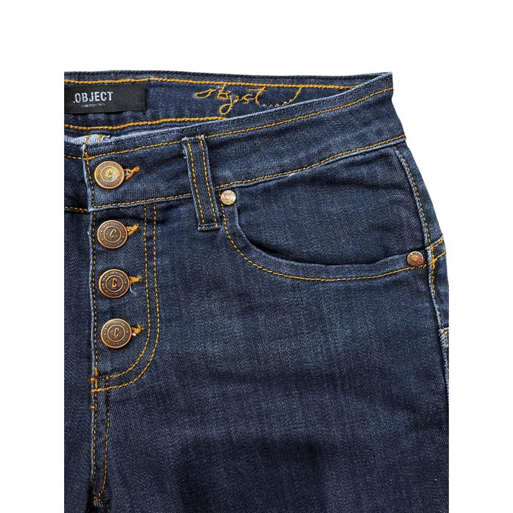 Blaue Damenjeans aus Baumwolle