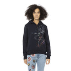 Blaues Damen-Sweatshirt aus Baumwolle
