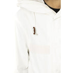 Damen-Parka aus weißer Baumwolle