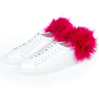 Damen-Sneaker aus weißem Lammleder