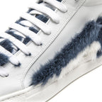 Weiße Damen-Ledersneaker