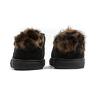 Black Leather Women Sneaker