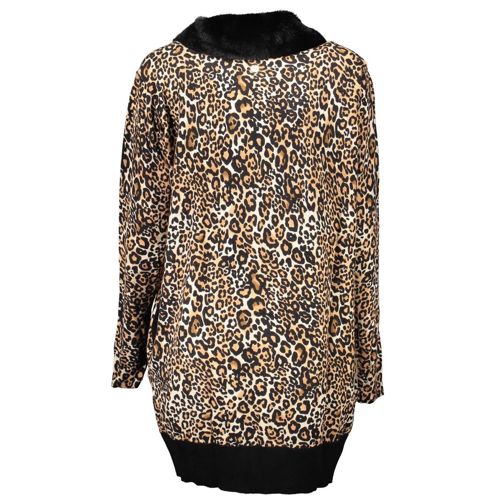 Black Viscosa Women Cardigan
