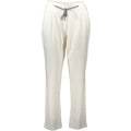 White Cotton Women's Trousers
