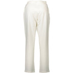 White Cotton Women's Trousers