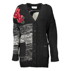 Schwarzer Acryl-Cardigan für Damen