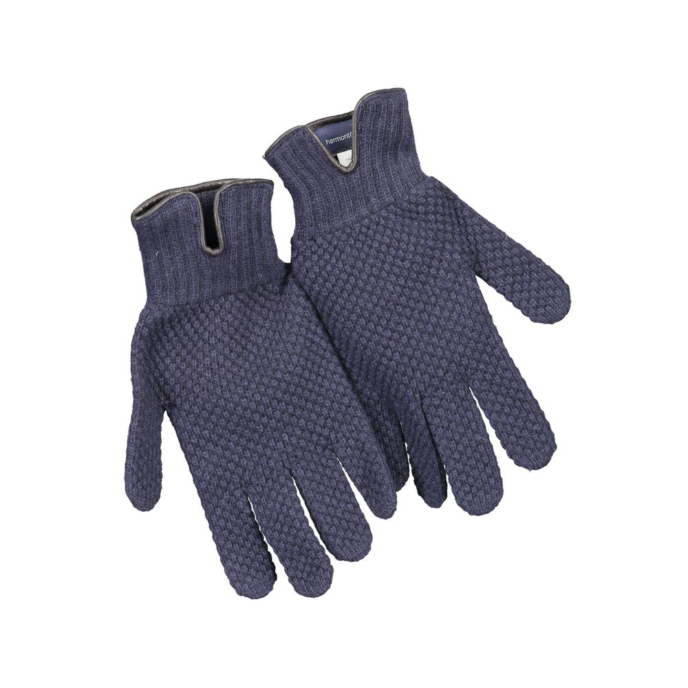 Herrenhandschuhe aus Marineblau Wolle