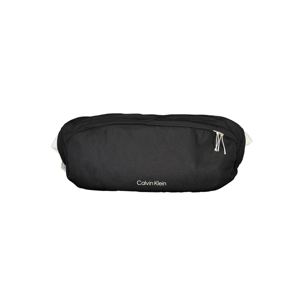 Black Polyester Men's Bag