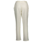 White Cotton Women's Trouser