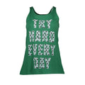 Grünes Baumwoll-Damen-Tanktop