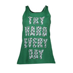 Grünes Baumwoll-Damen-Tanktop