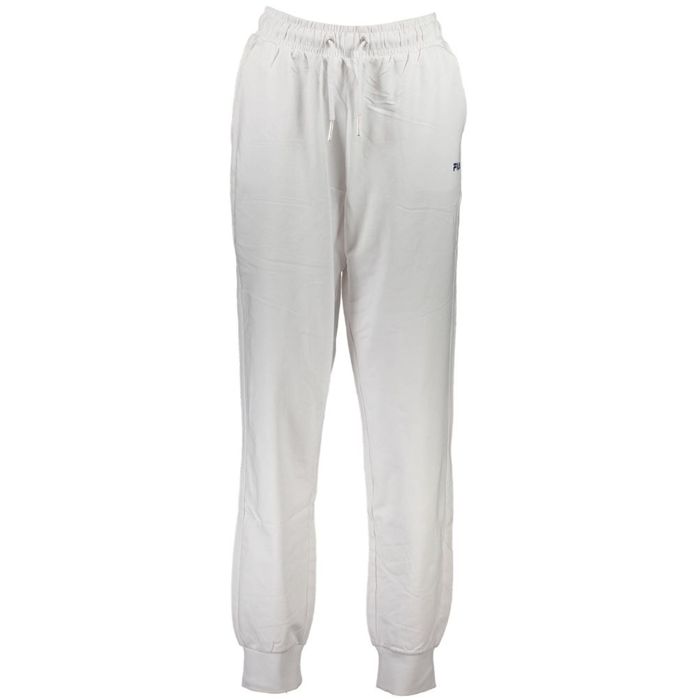 Weiße Damen-Jogginghose aus Baumwolle