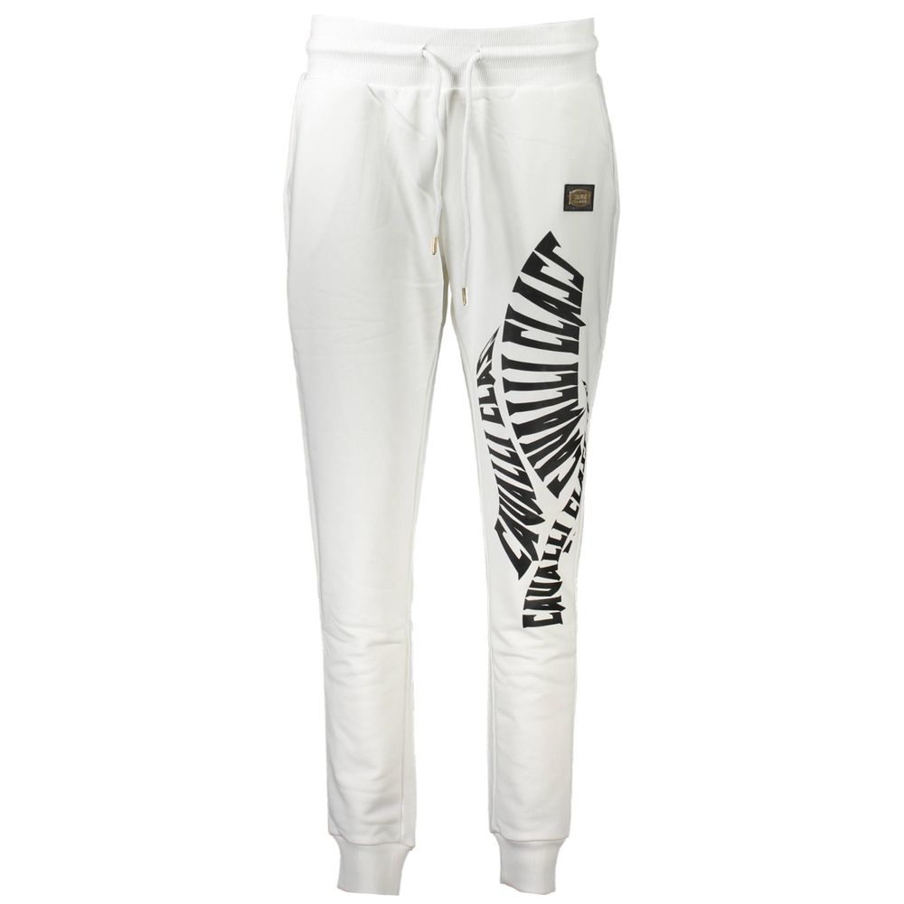 Weiße Baumwoll-Jogginghose für Damen
