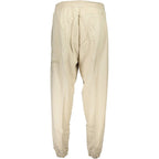 Beige Baumwoll-Herren-Jogginghose
