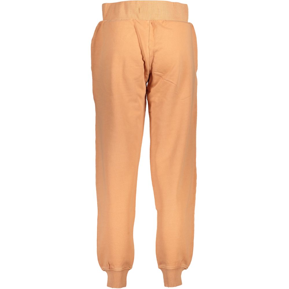 Orangene Baumwoll-Jogginghose für Damen