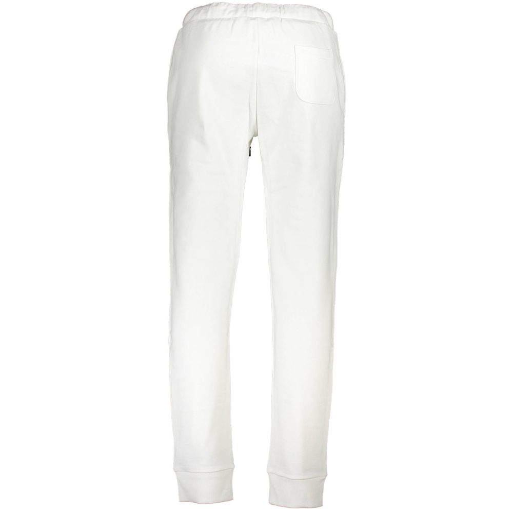 White Cotton Men's Track Pants