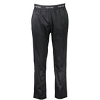 Black Polyester Men's Track Pant