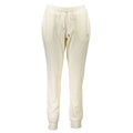 White Polyester Women's Track Pants