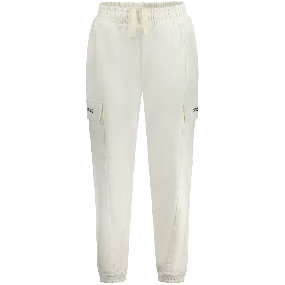 Weiße Damen-Sweatpants aus Baumwolle