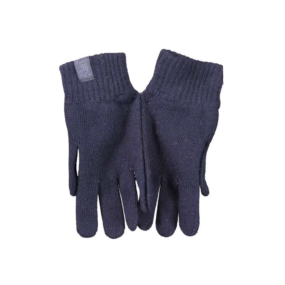 Blauer Herrenhandschuh aus Wolle