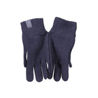 Blauer Herrenhandschuh aus Wolle