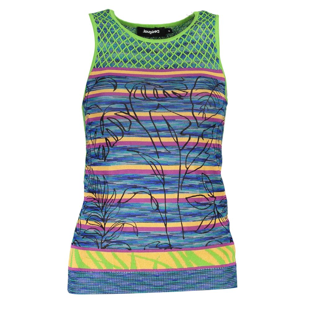 Grünes Viskose-Damen-Tanktop